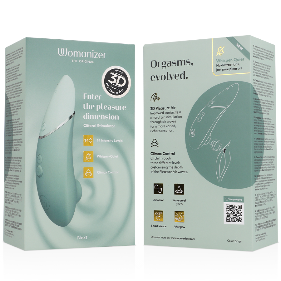 WOMANIZER - NEXT ESTIMULADOR DE CLITORÍS VERDE CLARO - Imagen 7