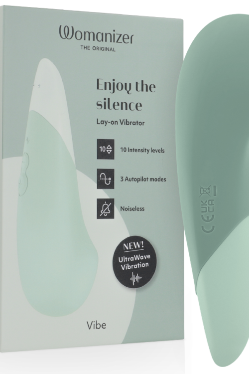 WOMANIZER – VIBE VIBRADOR LAY-ON SILENCIOSO VERDE CLARO