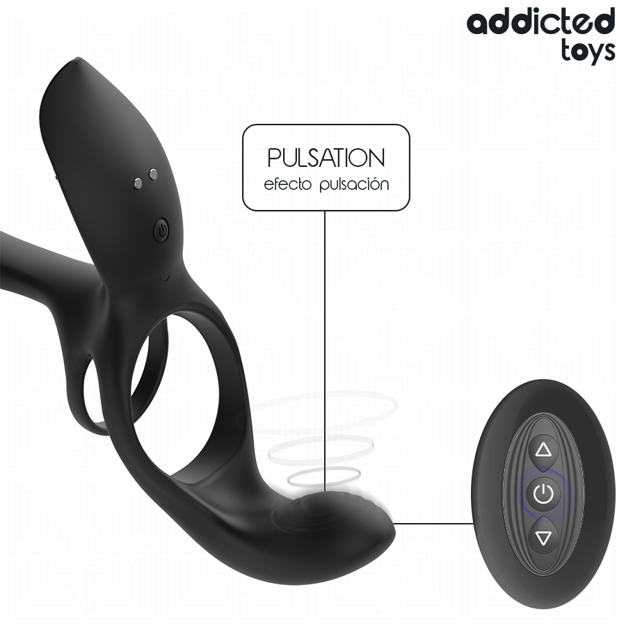 ADDICTED TOYS - ANILLO DOBLE PARA EL PENE CON ESTIMULADOR DE CLÍTORIS - Imagen 7