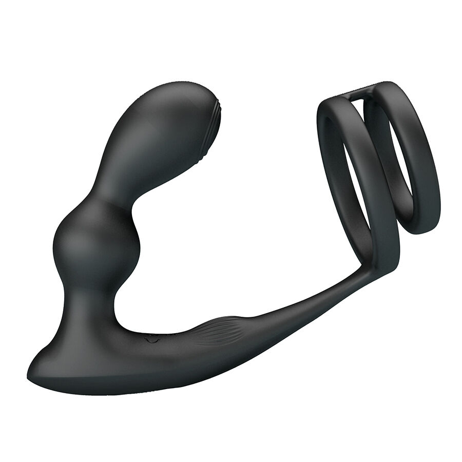 MR PLAY - ANILLO PARA PENE CON PLUG ANAL CON VIBRACIÓN CONTROL REMOTO - Imagen 6