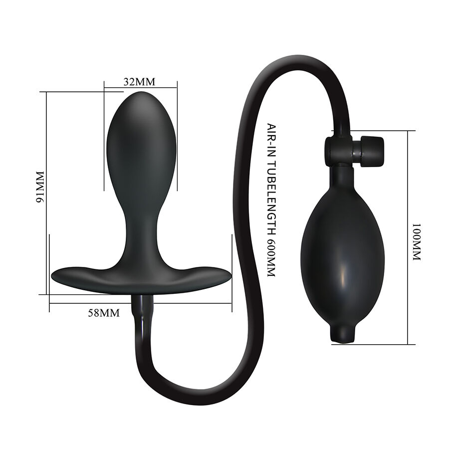 MR PLAY - PLUG ANAL INFLABLE AJUSTABLE - Imagen 3