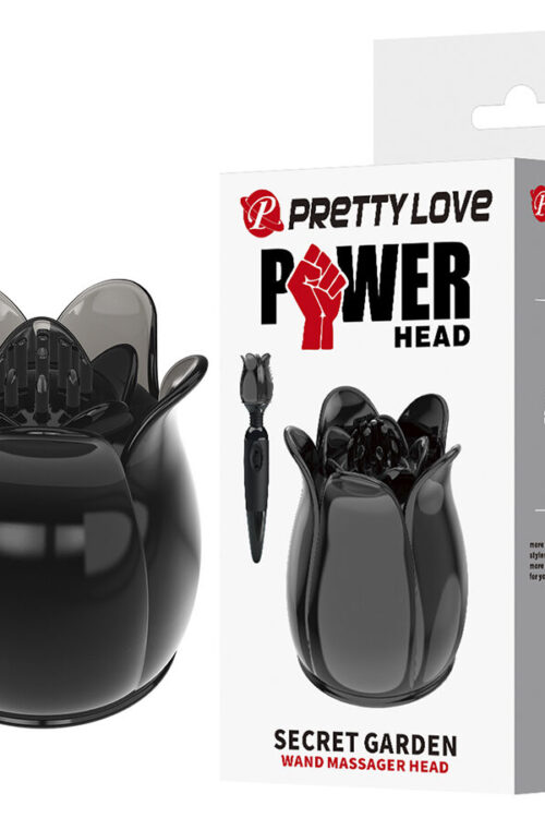 PRETTY LOVE – SECRET GARDEN CABEZAL MASAJEADOR NEGRO