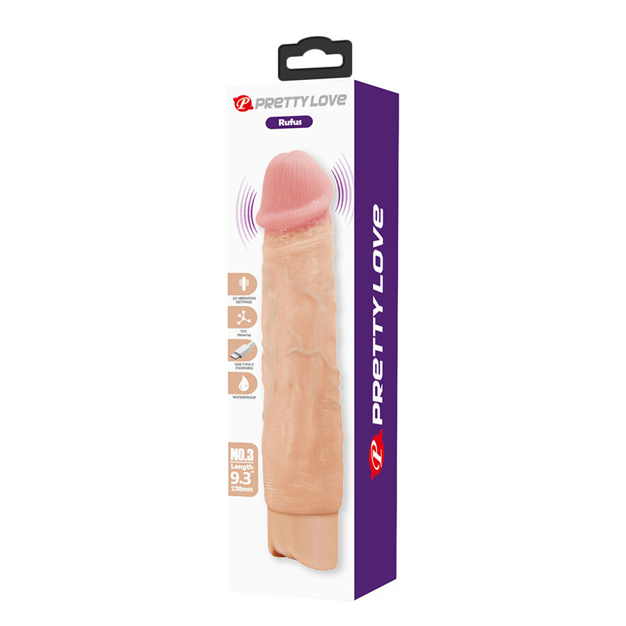 PRETTY LOVE - RUFUS VIBRADOR REALÍSTICO FLEXIBLE - Imagen 7