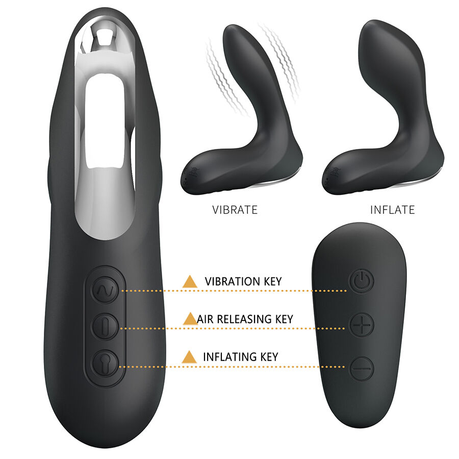 MR PLAY - MASAJEADOR DE PRÓSTATA CON VIBRACIÓN CONTROL REMOTO - Imagen 3