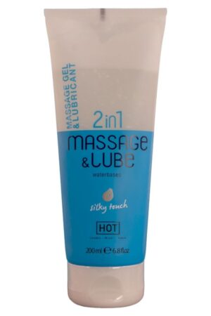 HOT - MASSAGE & GLIDE GEL 2 EN 1 TACTO SEDOSO 200 ML