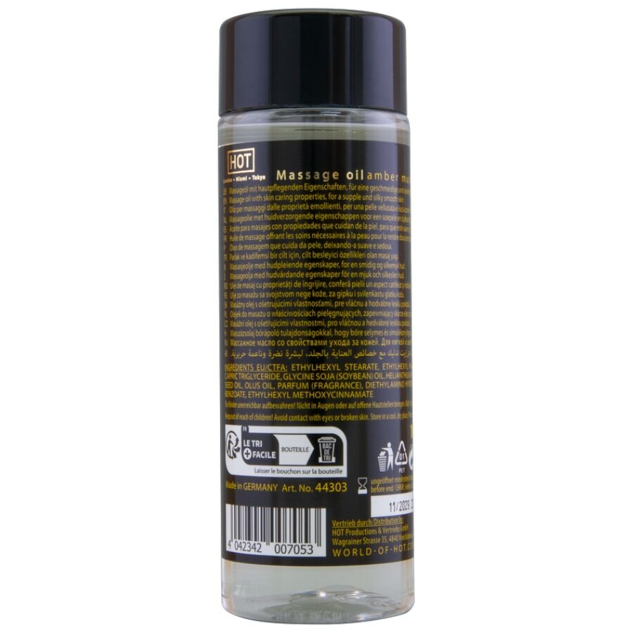 HOT - ACEITE DE MASAJE AMBER & MUSK 100 ML - Imagen 2
