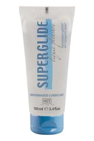 HOT - SUPERGLIDE LIQUID PLEASURE LUBRICANTE BASE AGUA 100 ML