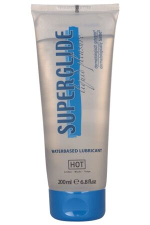 HOT - SUPERGLIDE LIQUID PLEASURE LUBRICANTE BASE AGUA 200 ML