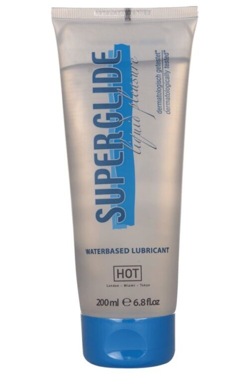 HOT – SUPERGLIDE LIQUID PLEASURE LUBRICANTE BASE AGUA 200 ML