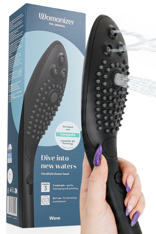 WOMANIZER – WAVE CABEZAL DE DUCHA ESTIMULADOR DE CLITORÍS NEGRO