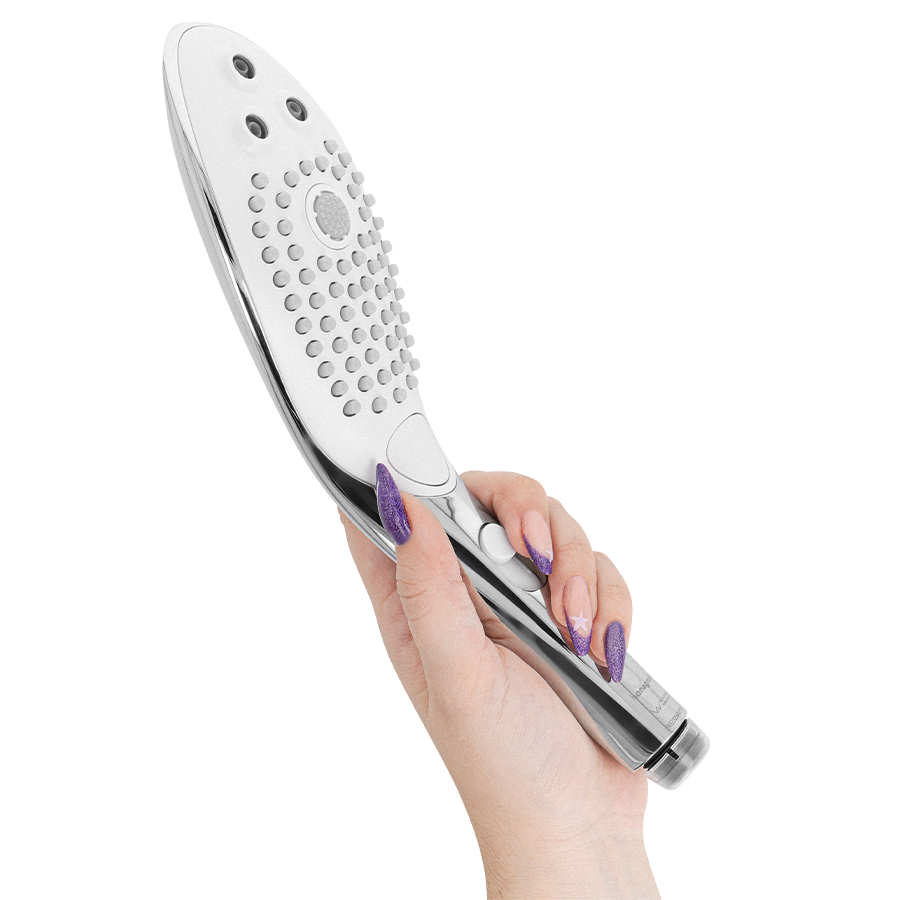 WOMANIZER - WAVE CABEZAL DE DUCHA ESTIMULADOR DE CLITORÍS PLATEADO - Imagen 5