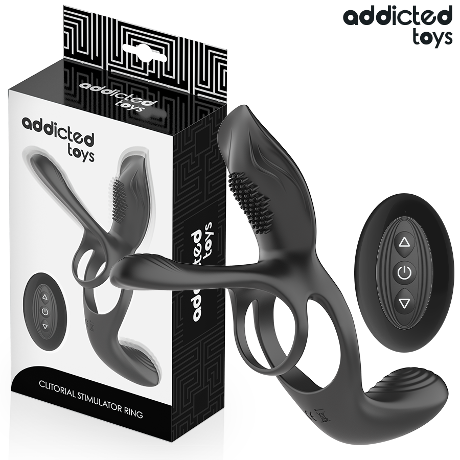 ADDICTED TOYS – ANILLO DOBLE PARA EL PENE CON ESTIMULADOR DE CLÍTORIS