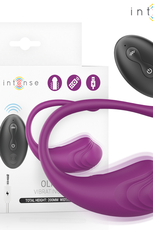 INTENSE – OLIVIA HUEVO VIBRADOR MORADO CONTROL REMOTO
