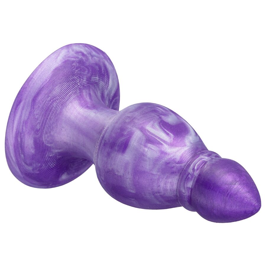 SILEXD - QUEEN PLUG ANAL FANTASY SILICONA LIQUIDA TERMOREACTIVO LILA 9.2 CM - Imagen 6