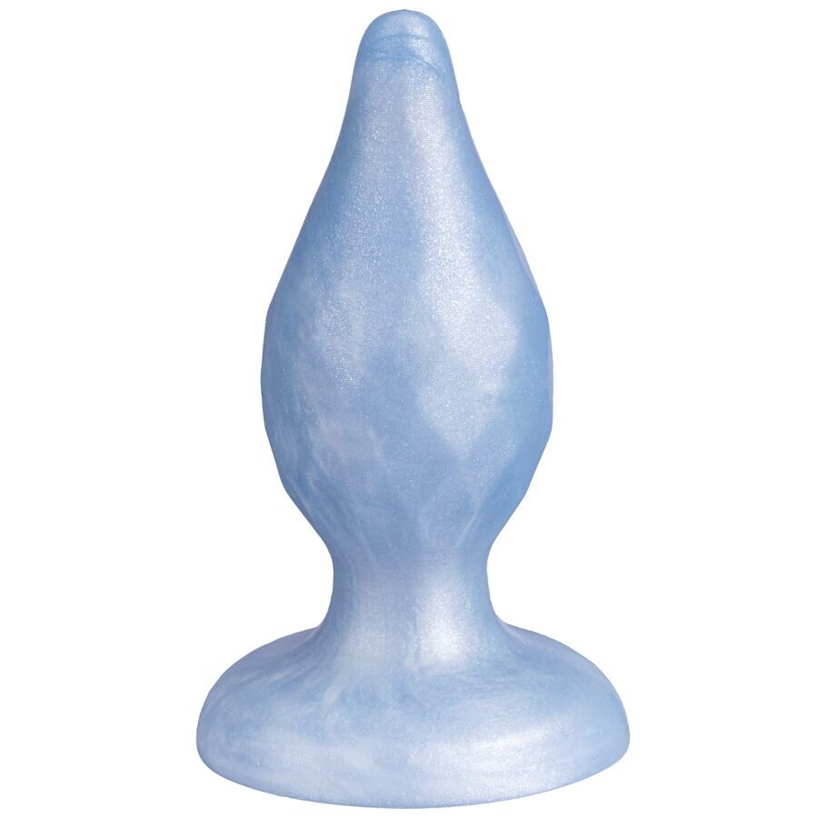 SILEXD - DIAMOND PLUG ANAL FANTASY SILICONA LIQUIDA TERMOREACTIVO AZUL PERLA 9.2 CM - Imagen 6