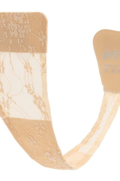 BYE-BRA – TANGA ADHESIVO ENCAJE BEIGE TALLA ÚNICA