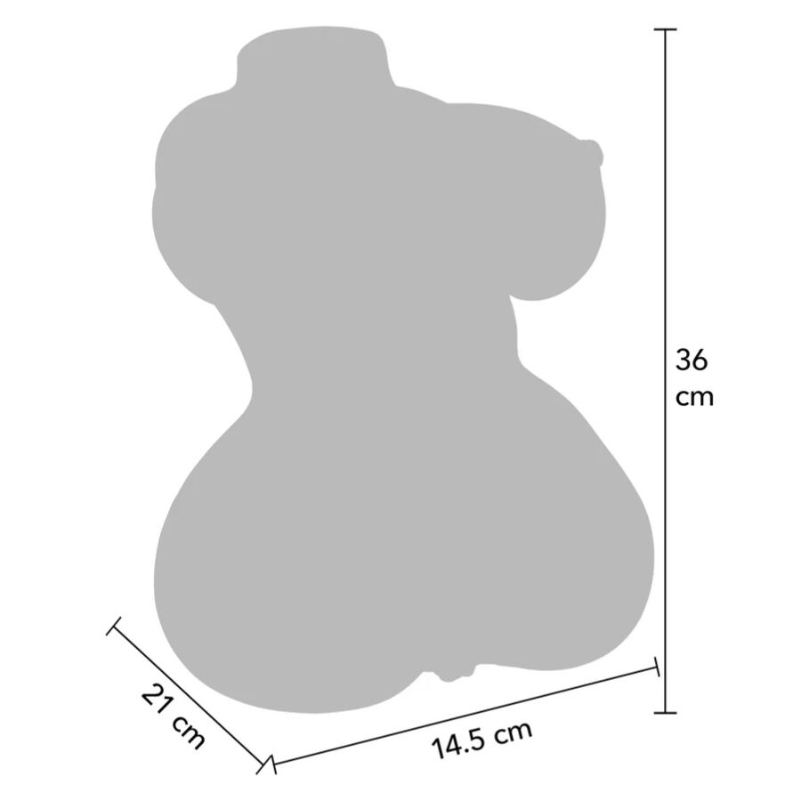 HIDDEN DESIRE - JUICY DOUBLE D MASTURBADOR VAGINA Y ANO 5 KG - Imagen 3