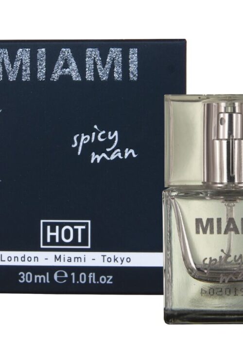 HOT – PERFUME CON FEROMONAS MIAMI SPICY HOMBRE 30 ML