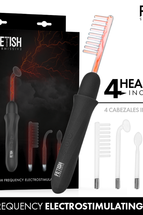 FETISH SUBMISSIVE – VIBRADOR WAND ELECTROESTIMULACIÓN ALTA FRECUENCIA
