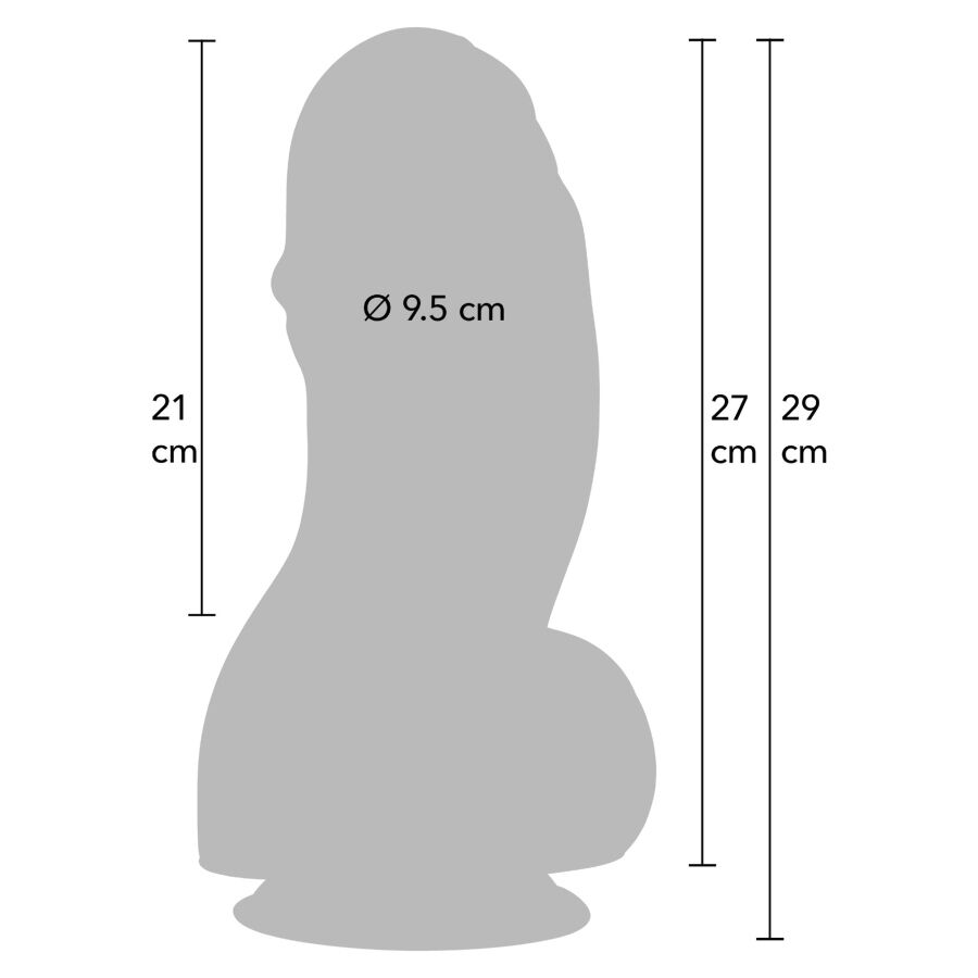 HIDDEN DESIRE - INFERNO FAT BOYS DILDO 27 CM - Imagen 3