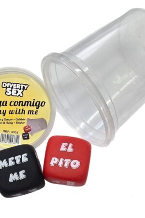 DIABLO PICANTE - DADOS VERBO + LUGAR DEL CUERPO CON CUBILETE