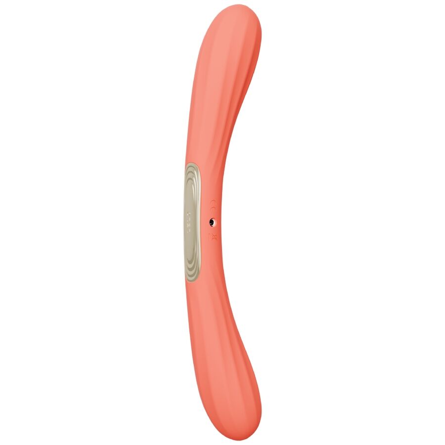 LELO – BOOMERANG VIBRADOR DE DOBLE EXTREMO ROJO CORAL