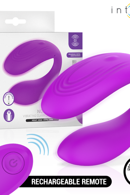 INTENSE – NORA ESTIMULADOR DE PINZA CON VIBRACIÓN MORADO