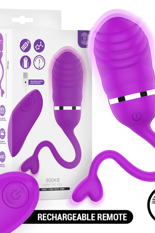 INTENSE – SOOKIE HUEVO VIBRADOR CON CONTROL REMOTO MORADO