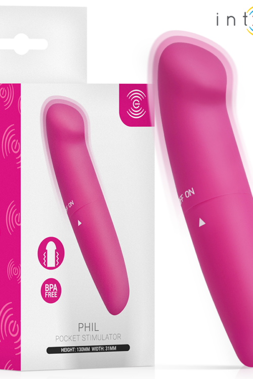 INTENSE – PHIL VIBRADOR PUNTO G ROSA 13 CM