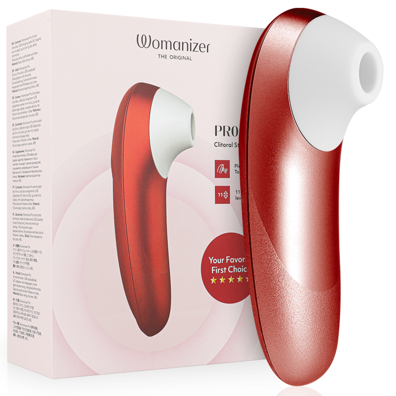 WOMANIZER – PRO VIBRANT ESTIMULADOR DE CLÍTORIS BURDEOS