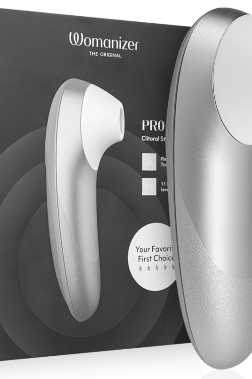WOMANIZER – PRO VIBRANT ESTIMULADOR DE CLÍTORIS GRIS PLATA