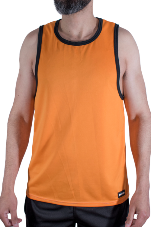 MACHO – CMV005 CAMISETA GYM NARANJA S/M