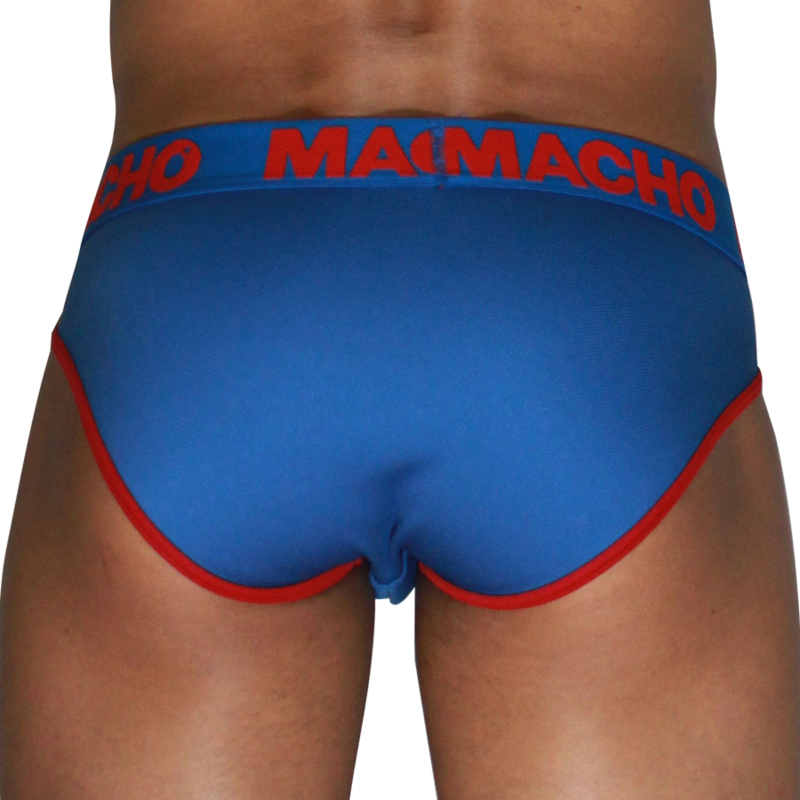 MACHO - MCH005 SLIP CLÁSICO AZULÓN + ROJO S - Imagen 3