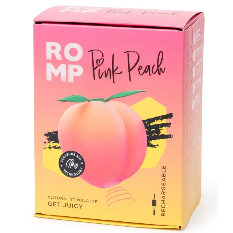 ROMP - PINK PEACH SUCCIONADOR DE CLÍTORIS FORMA MELOCOTÓN - Imagen 4