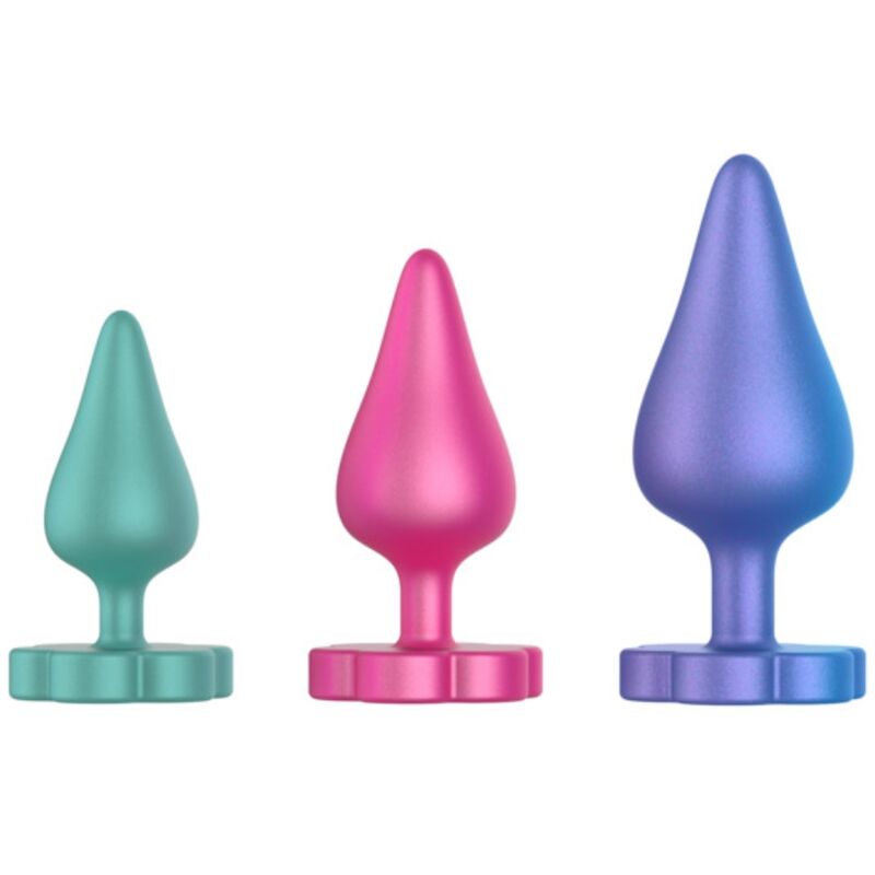 ROMP - LUSTER KIT DE ENTRENAMIENTO ANAL S/M/L CON BASE EN FORMA DE FLOR - Imagen 4