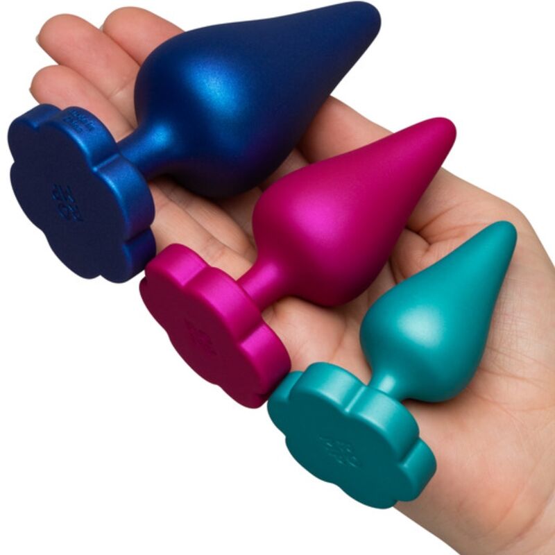 ROMP - LUSTER KIT DE ENTRENAMIENTO ANAL S/M/L CON BASE EN FORMA DE FLOR - Imagen 2