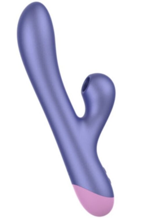 ROMP – PULSE VIBRADOR RABBIT DUAL PUNTO G AZUL ELÉCTRICO