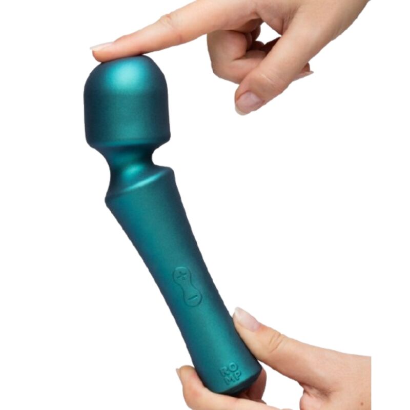 ROMP - PRESTO MINI WAND VIBRADOR CABEZAL FLEXIBLE VERDE - Imagen 4