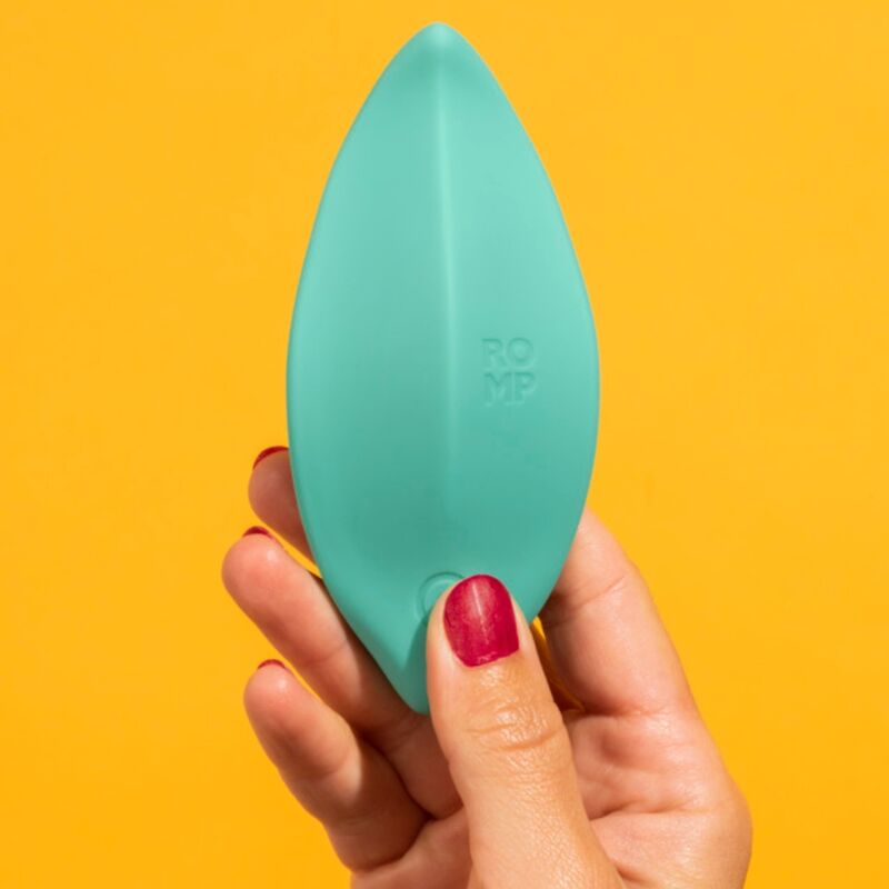 ROMP - WAVE VIBRADOR ESTIMULADOR DE CLÍTORIS FORMA ERGONÓMICA VERDE AGUA - Imagen 12