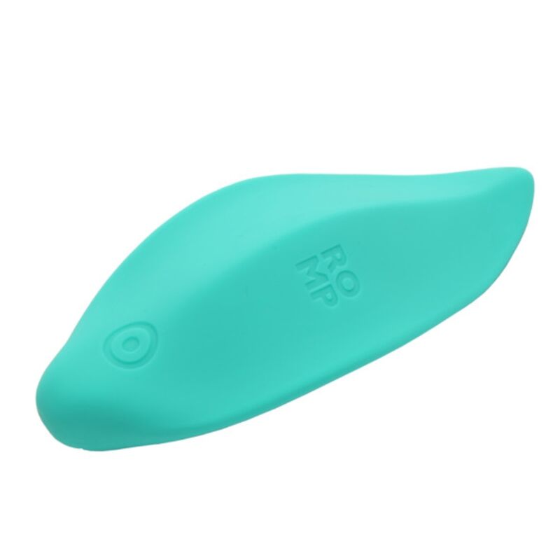 ROMP - WAVE VIBRADOR ESTIMULADOR DE CLÍTORIS FORMA ERGONÓMICA VERDE AGUA