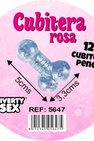 DIABLO PICANTE - CUBITERA 12 PENES SILICONA DURA PARA COLGAR ROSA
