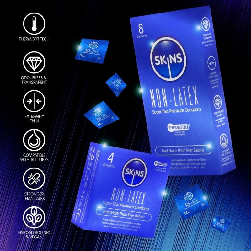 SKINS - PRESERVATIVOS SIN LATEX PACK 8 - Imagen 4