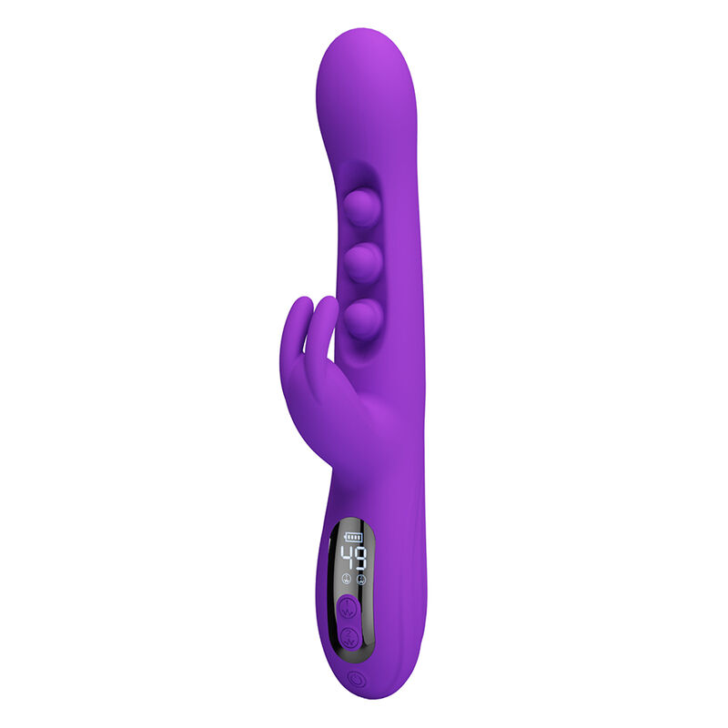 PRETTY LOVE - SABIEN VIBRADOR RABBIT CON ESTIMULACIÓN POR GOLPETEOS Y LED MORADO - Imagen 2