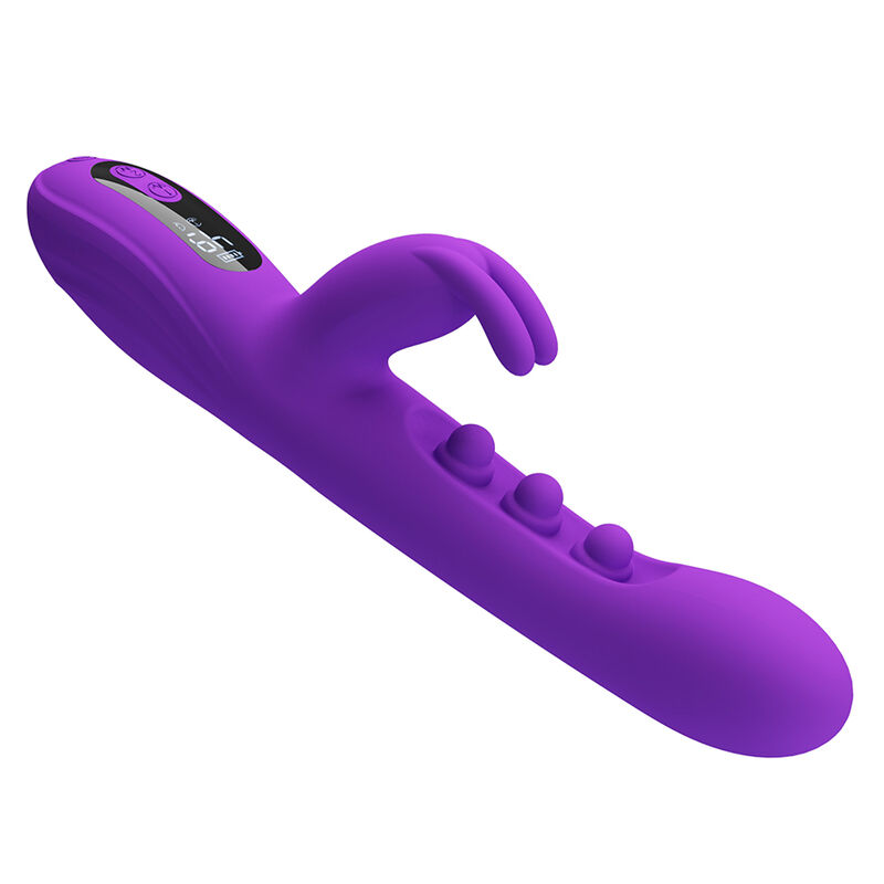 PRETTY LOVE - SABIEN VIBRADOR RABBIT CON ESTIMULACIÓN POR GOLPETEOS Y LED MORADO - Imagen 3