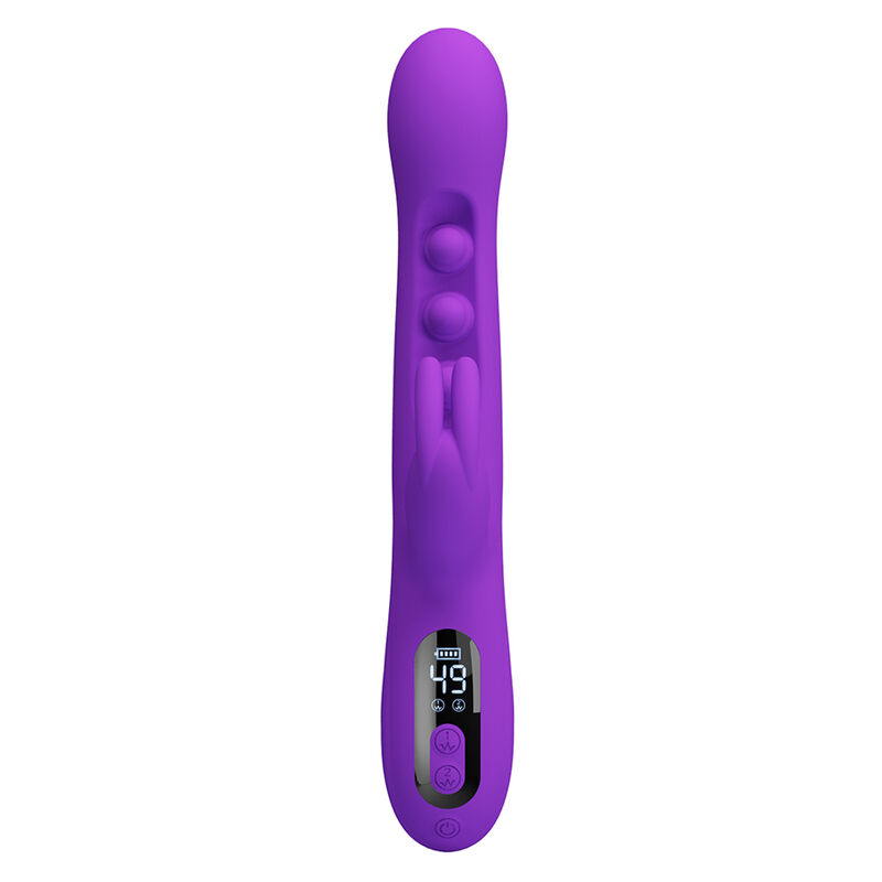 PRETTY LOVE - SABIEN VIBRADOR RABBIT CON ESTIMULACIÓN POR GOLPETEOS Y LED MORADO - Imagen 4