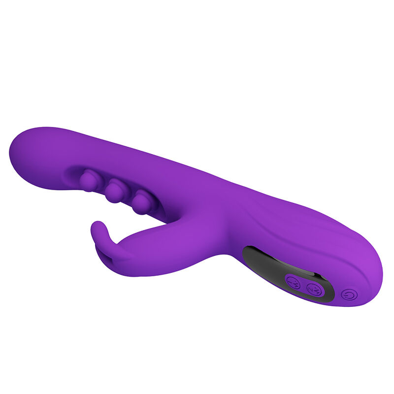 PRETTY LOVE - SABIEN VIBRADOR RABBIT CON ESTIMULACIÓN POR GOLPETEOS Y LED MORADO - Imagen 5