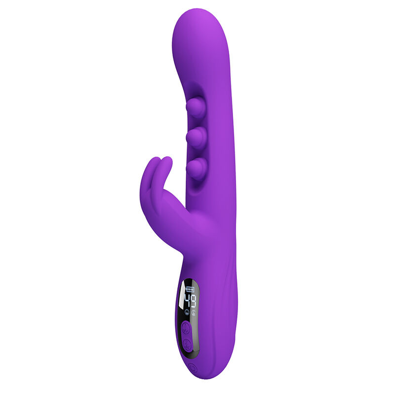 PRETTY LOVE - SABIEN VIBRADOR RABBIT CON ESTIMULACIÓN POR GOLPETEOS Y LED MORADO - Imagen 6