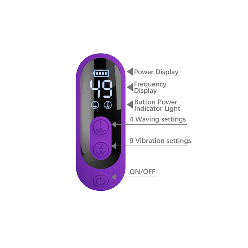 PRETTY LOVE - SABIEN VIBRADOR RABBIT CON ESTIMULACIÓN POR GOLPETEOS Y LED MORADO - Imagen 7