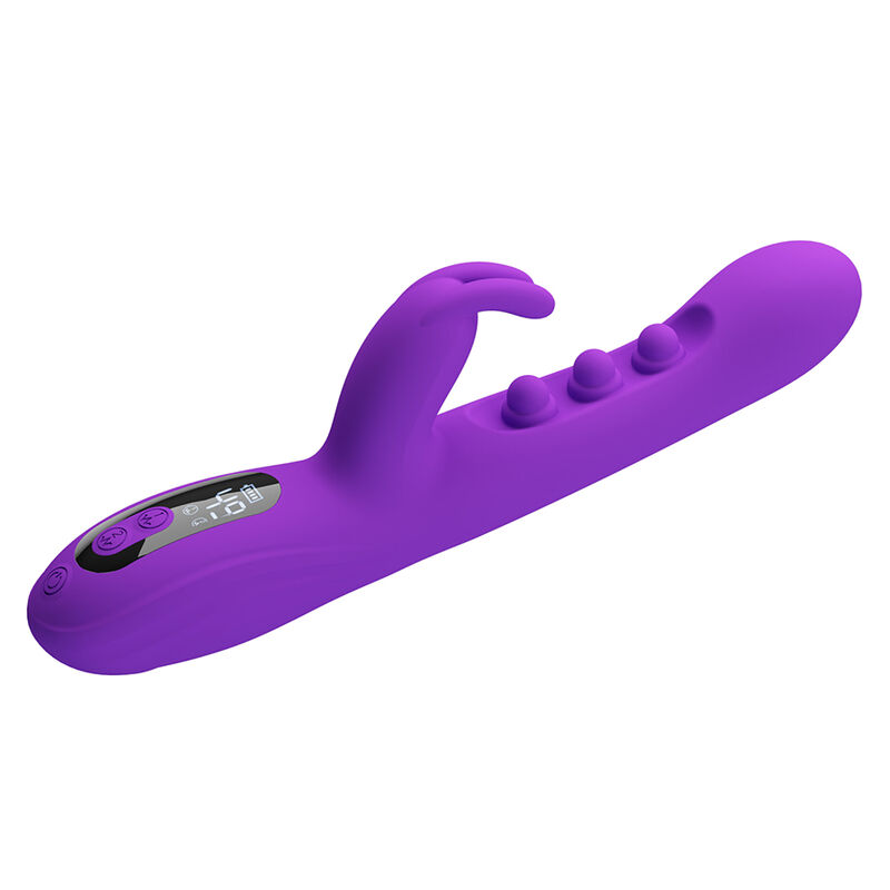 PRETTY LOVE - SABIEN VIBRADOR RABBIT CON ESTIMULACIÓN POR GOLPETEOS Y LED MORADO - Imagen 8