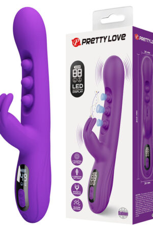 PRETTY LOVE - SABIEN VIBRADOR RABBIT CON ESTIMULACIÓN POR GOLPETEOS Y LED MORADO